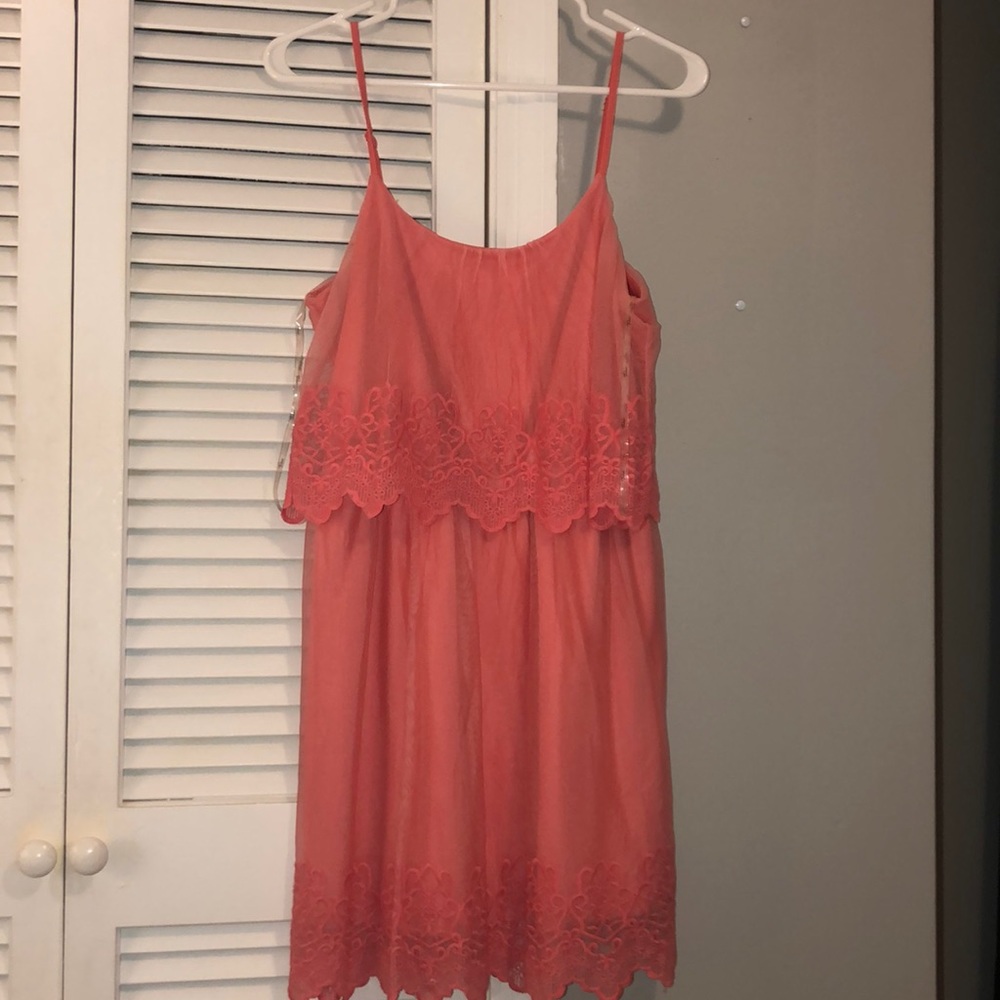 Women’s lace chiffon dress